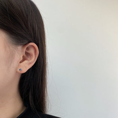 [Goodv]Sparkling Colorful Round Shape Earrings