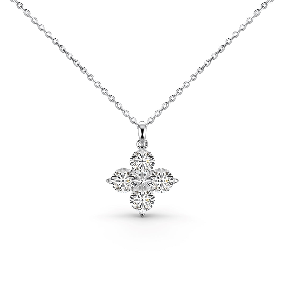 [Goodv]Four-Leaf Clover And Eight-Pointed Star Necklace