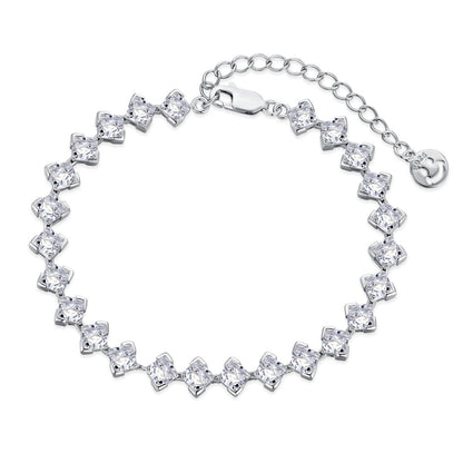 [Goodv] Bracelet quotidien orné de 0,5 carat taille princesse