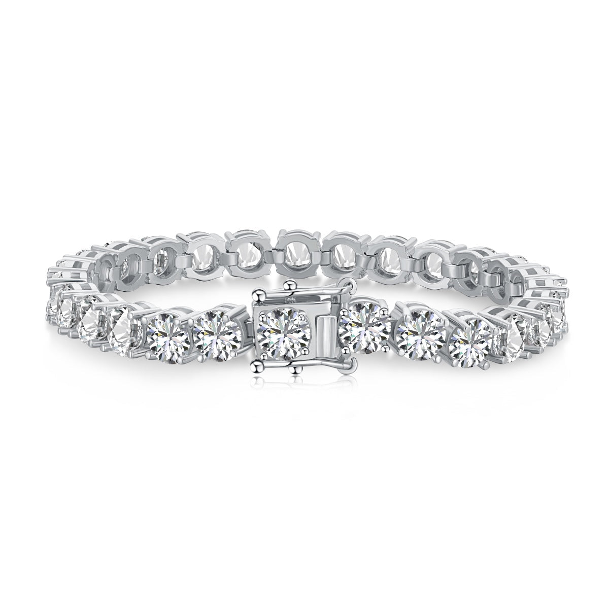 [Goodv] Bracelet de mariage éblouissant à coupe ronde de 0,75 carat