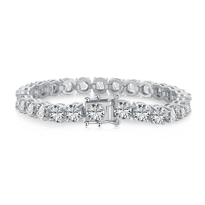 [Goodv] Bracelet de mariage éblouissant à coupe ronde de 0,75 carat