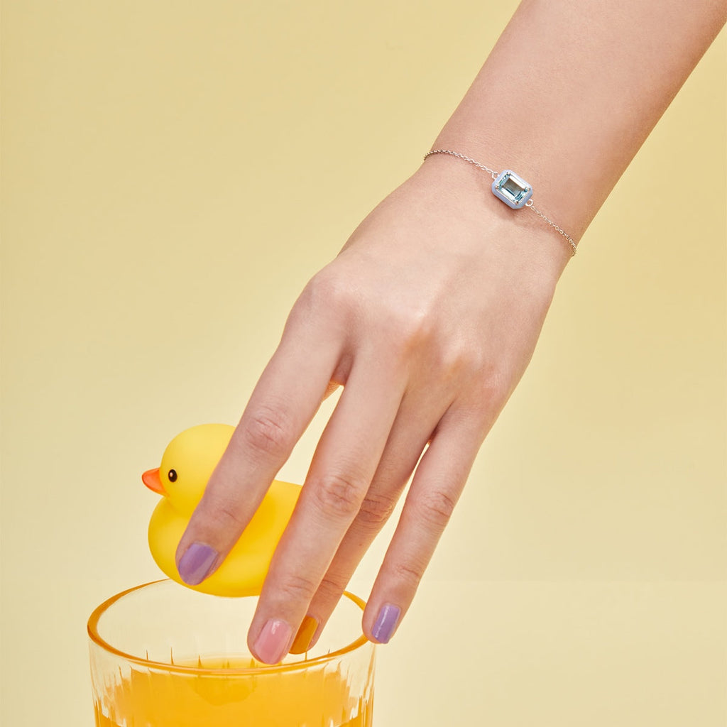 [Goodv] Bracelet quotidien émeraude colorée scintillante de 2,0 carats