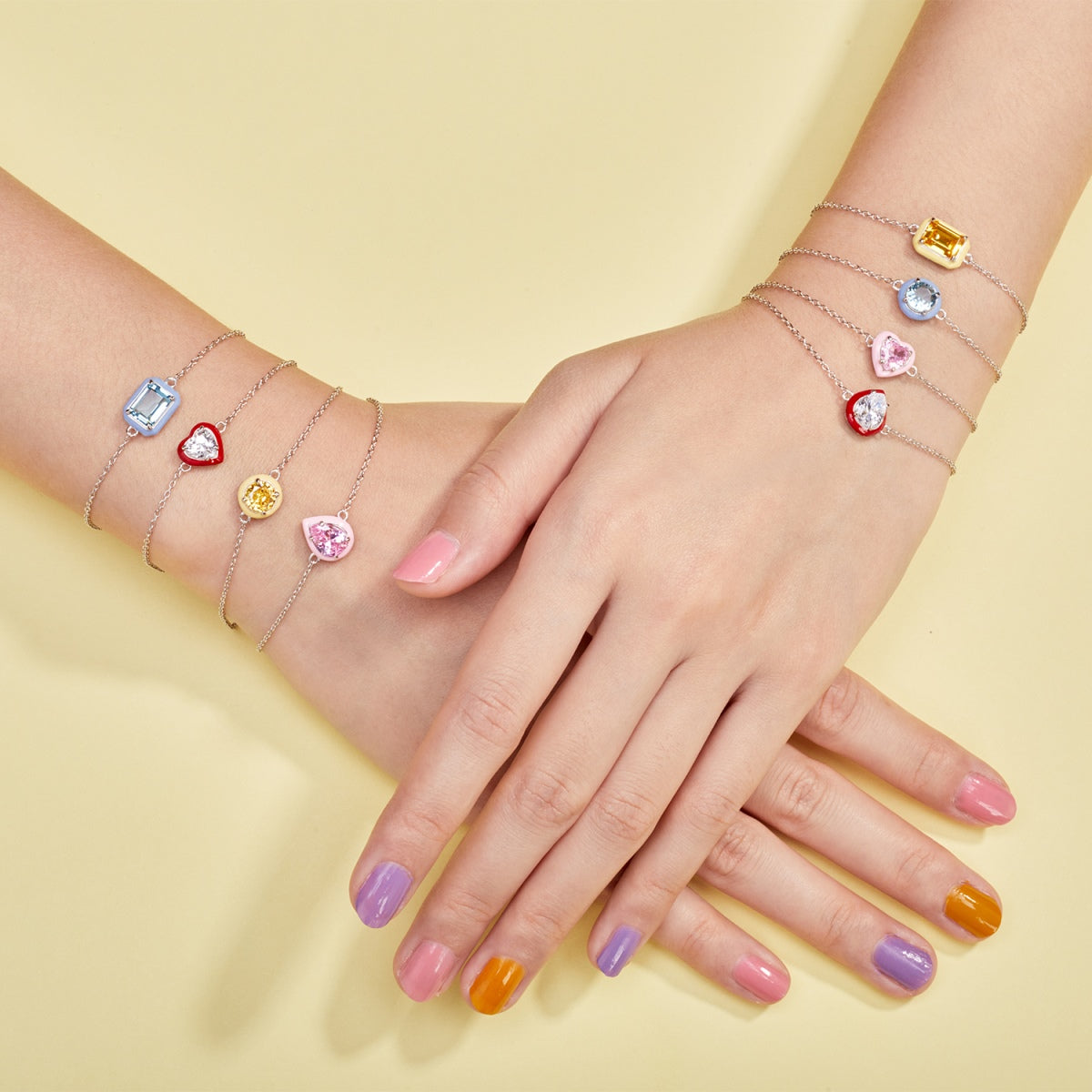 [Goodv] Bracelet quotidien émeraude colorée scintillante de 2,0 carats