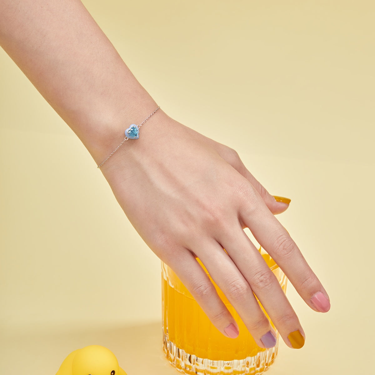 [Goodv]Sparkling Romantic Heart Shape Lover Bracelet