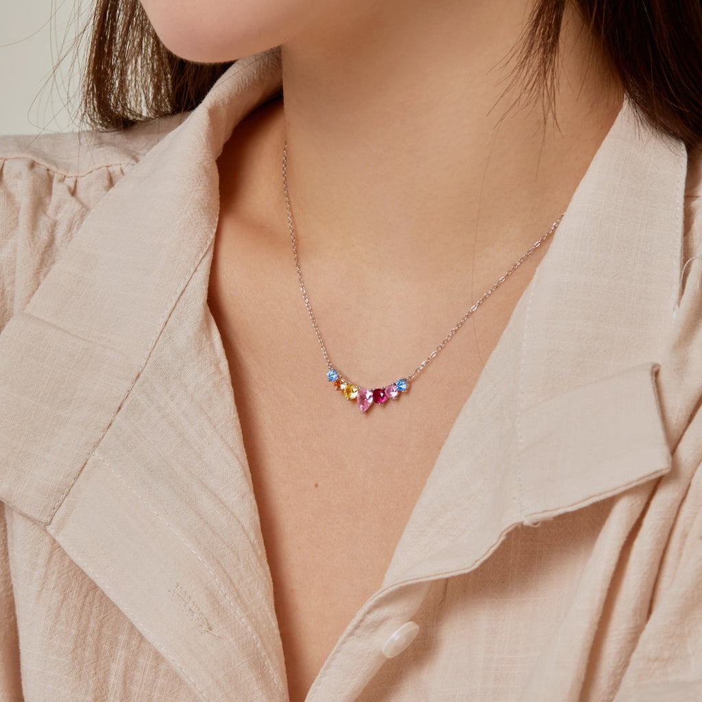 [Goodv] Collier délicat en forme de cœur coloré
