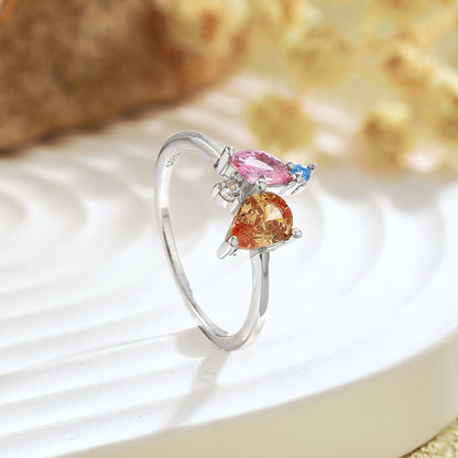 [Goodv]Radiant Colorful Multi Cut Daily Ring