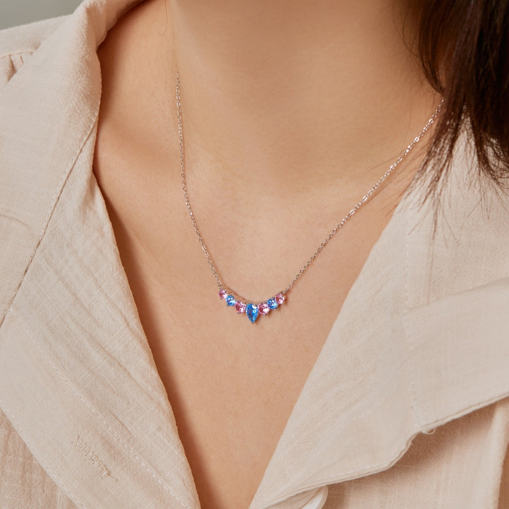 [Goodv] Collier délicat en forme de cœur coloré