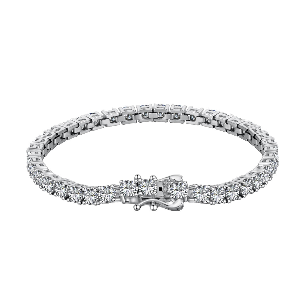 [Goodv] Bracelet de tennis luxueux à coupe ronde ornée