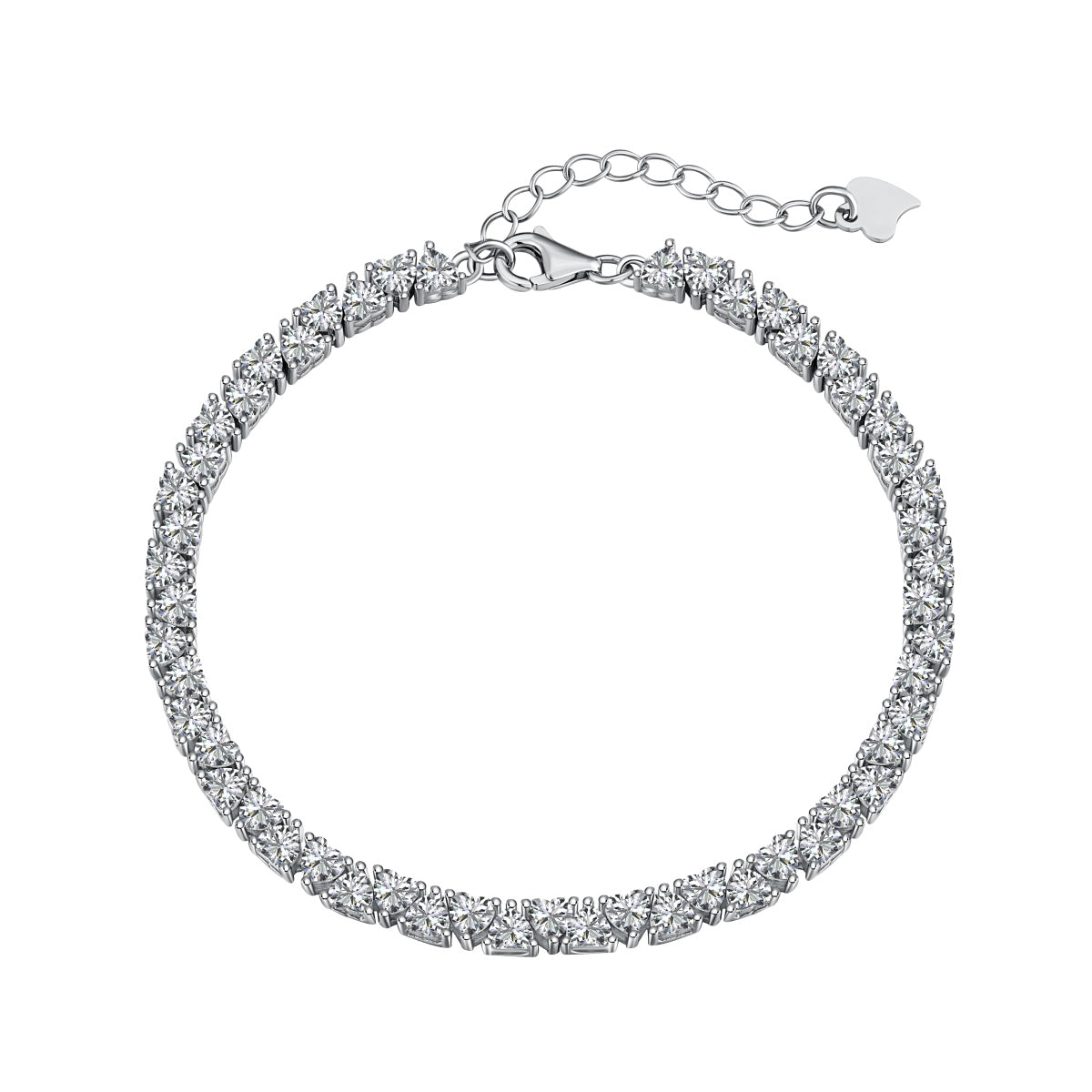 [Goodv] Bracelet amoureux éblouissant en forme de cœur romantique
