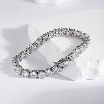 [Goodv] Bracelet de mariage éblouissant à coupe ronde de 0,75 carat