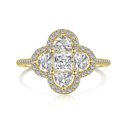 [Goodv]Luxurious Eternity Flower Shape Banquet Ring