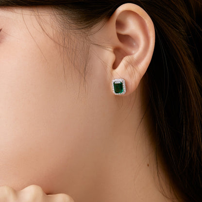 [Goodv]Luxurious Dainty Emerald Cut Banquet Earrings