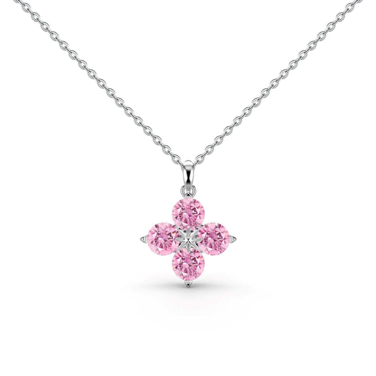 [Goodv]Four-Leaf Clover And Eight-Pointed Star Necklace