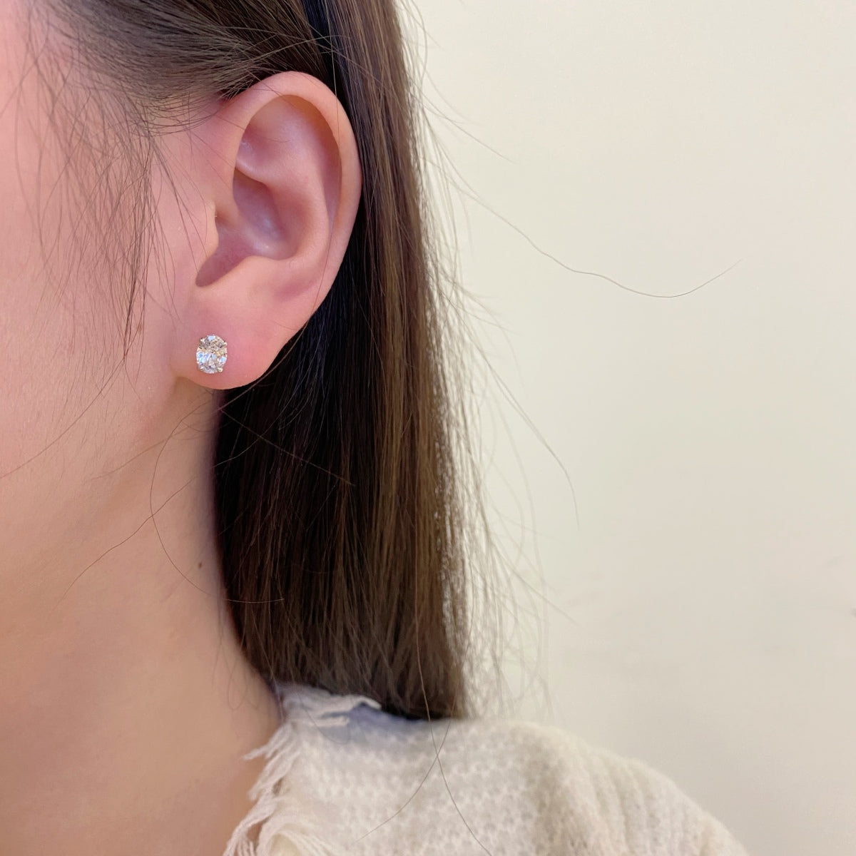 [Goodv]Boucles d'oreilles ovales classiques, dignes et élégantes