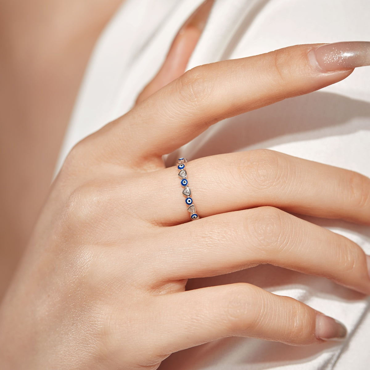 [Goodv]Radiant Colorful Round Shape Daily Ring