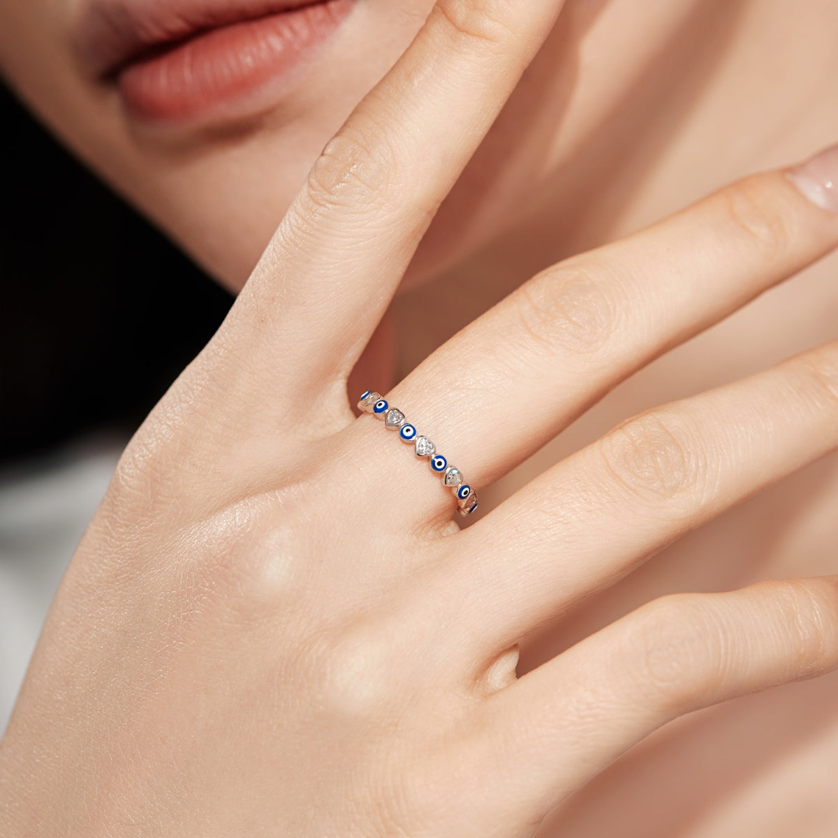 [Goodv]Radiant Colorful Round Shape Daily Ring