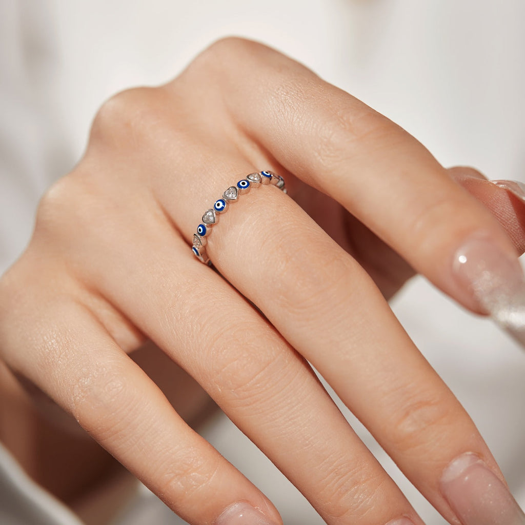 [Goodv]Radiant Colorful Round Shape Daily Ring
