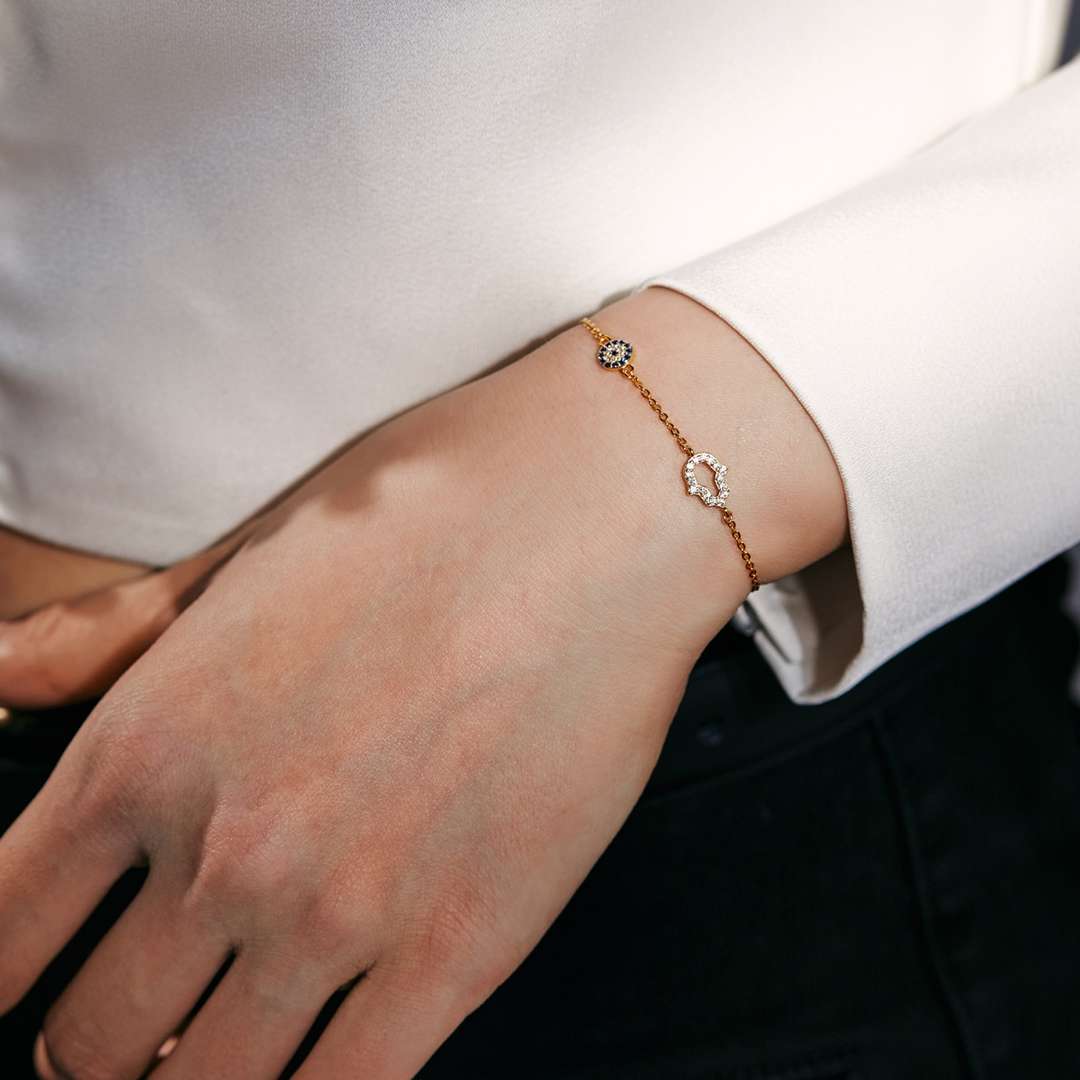 [Goodv]Gost Shape & Round Shape Necklace