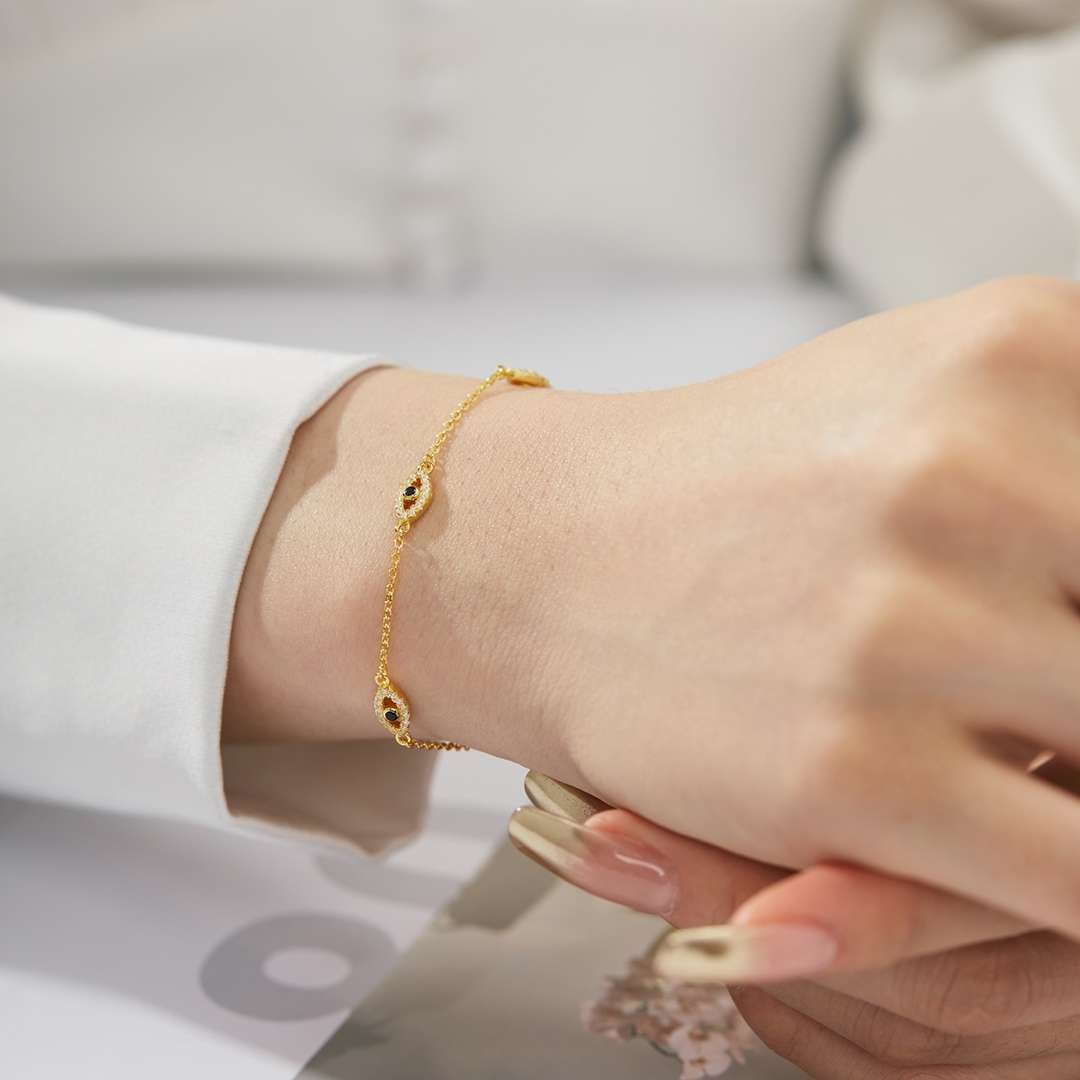 [Goodv] Collier pendentif en forme de mauvais œil