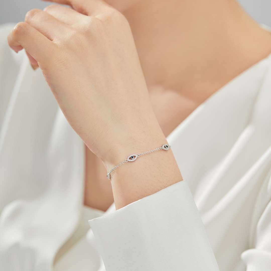 [Goodv] Collier pendentif en forme de mauvais œil