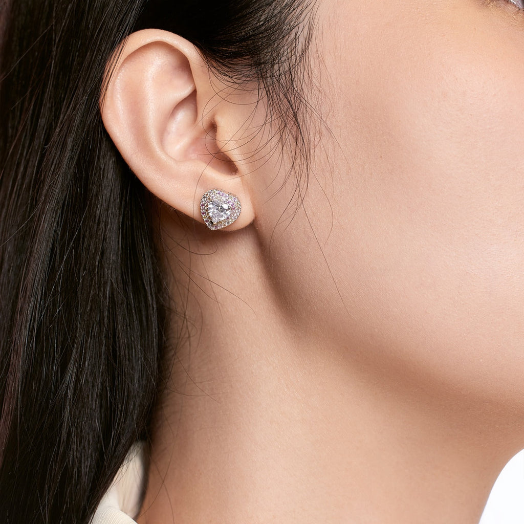 [Goodv]Dazzling Heart Shape Lover Earrings