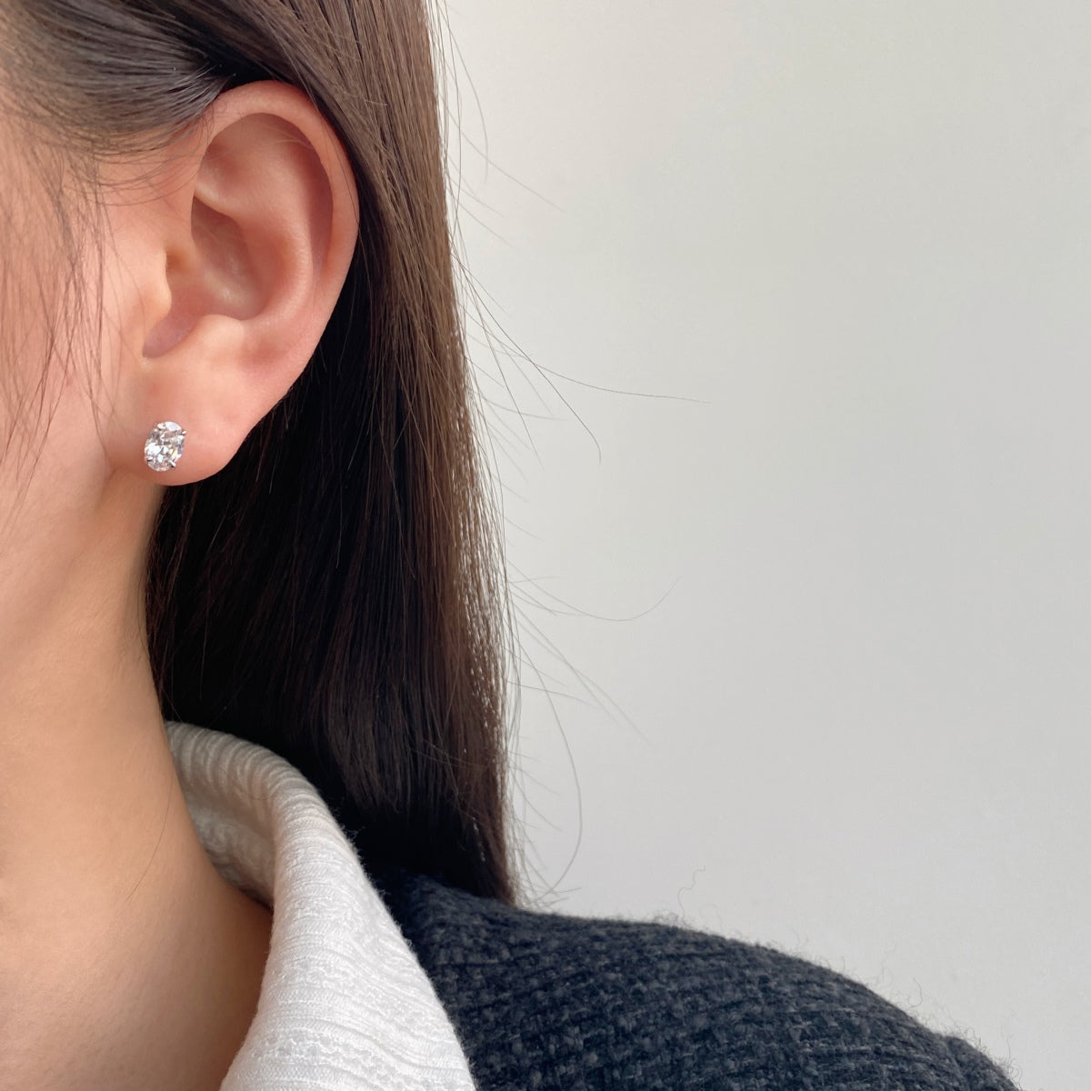 [Goodv]Boucles d'oreilles ovales classiques, dignes et élégantes