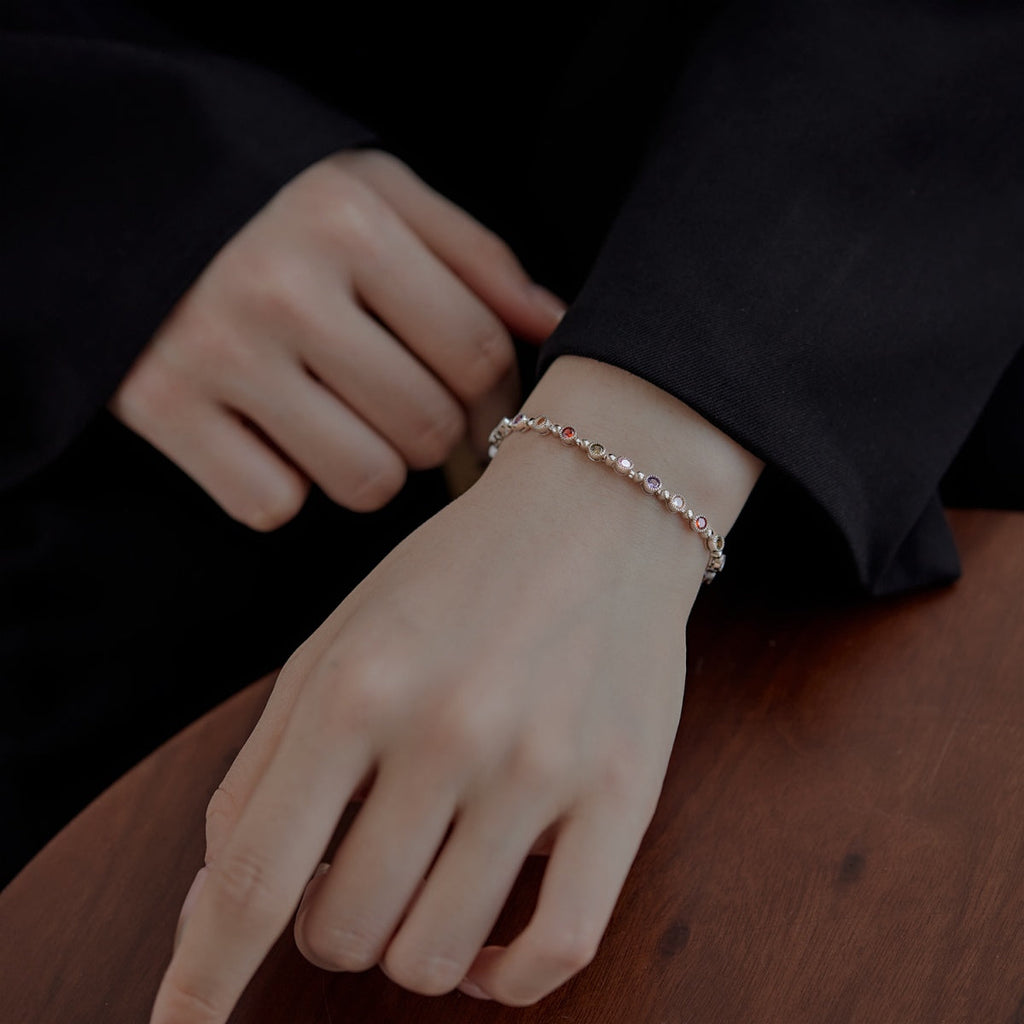 [Goodv] Bracelet de fête rond exquis et étincelant