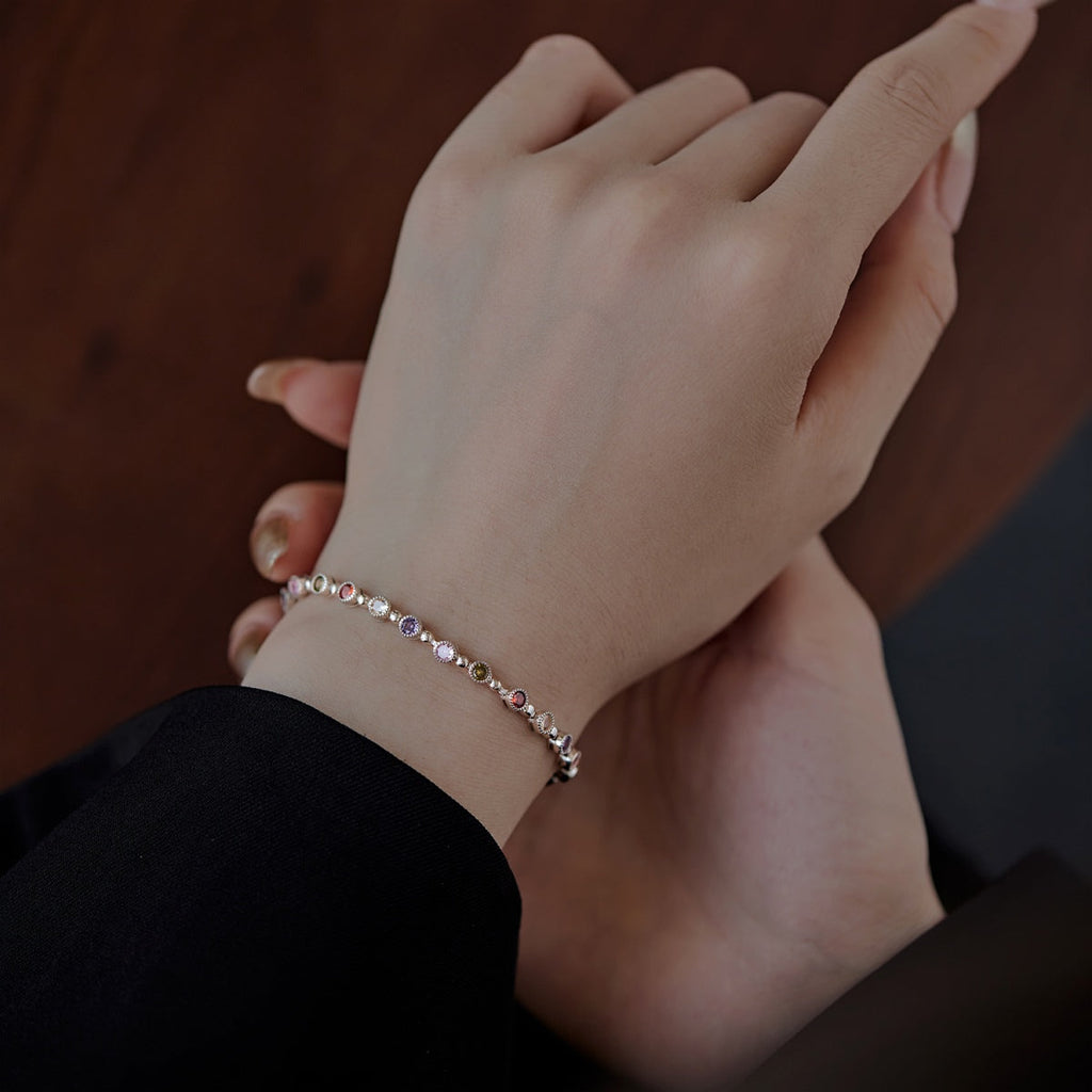[Goodv] Bracelet de fête rond exquis et étincelant