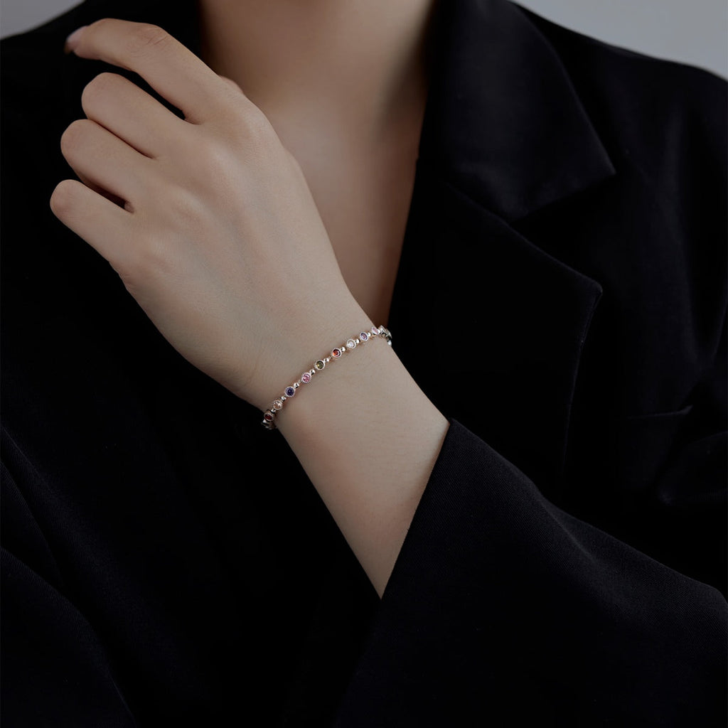 [Goodv] Bracelet de fête rond exquis et étincelant