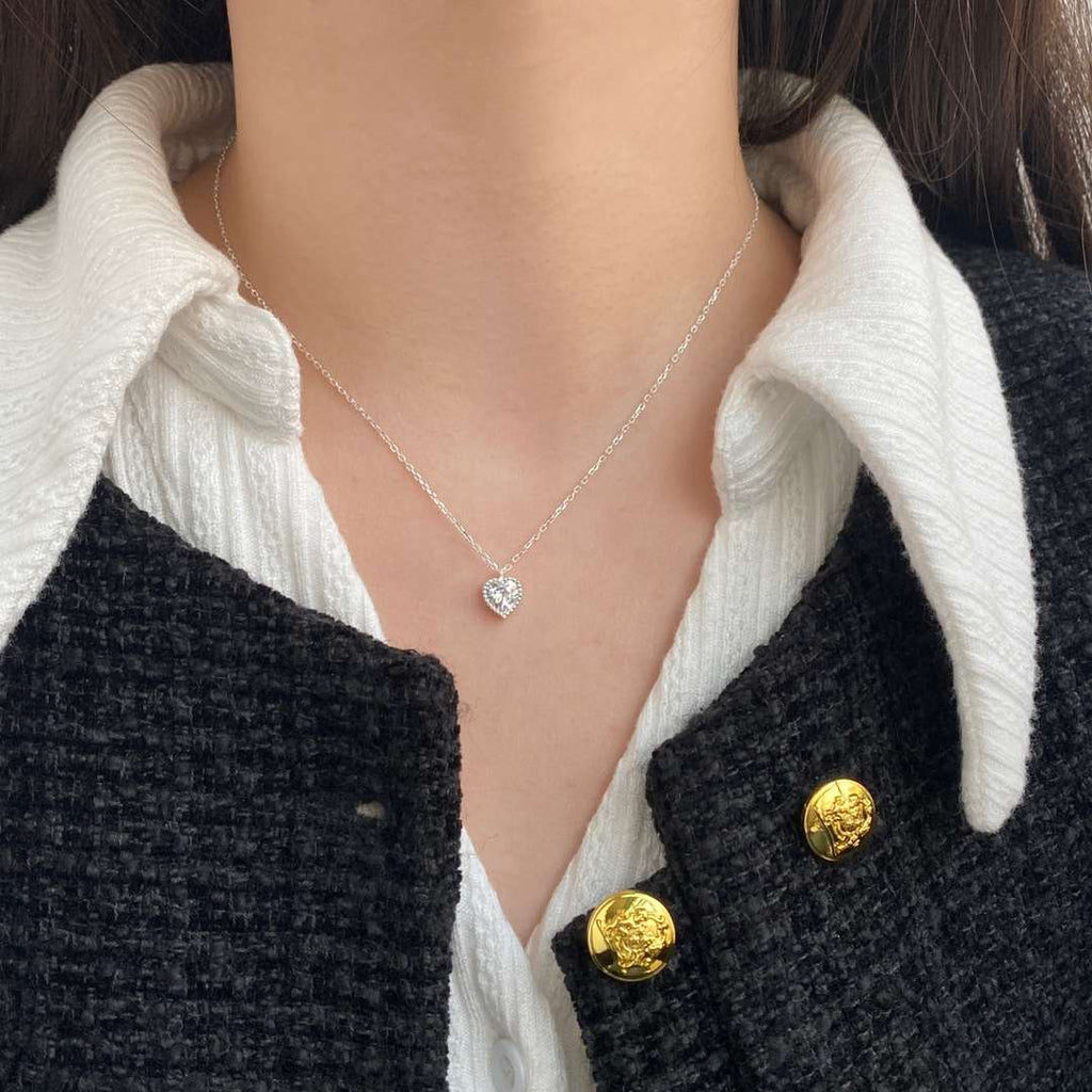 [Goodv]Ornate Heart Shape Necklace