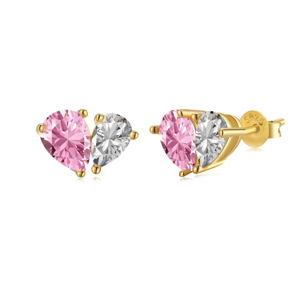 [Goodv] Boucles d'oreilles éblouissantes et élégantes en forme de cœur