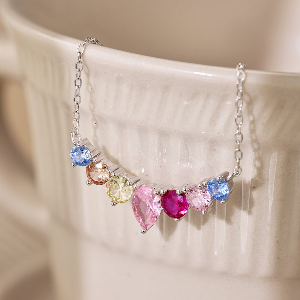 [Goodv] Collier délicat en forme de cœur coloré