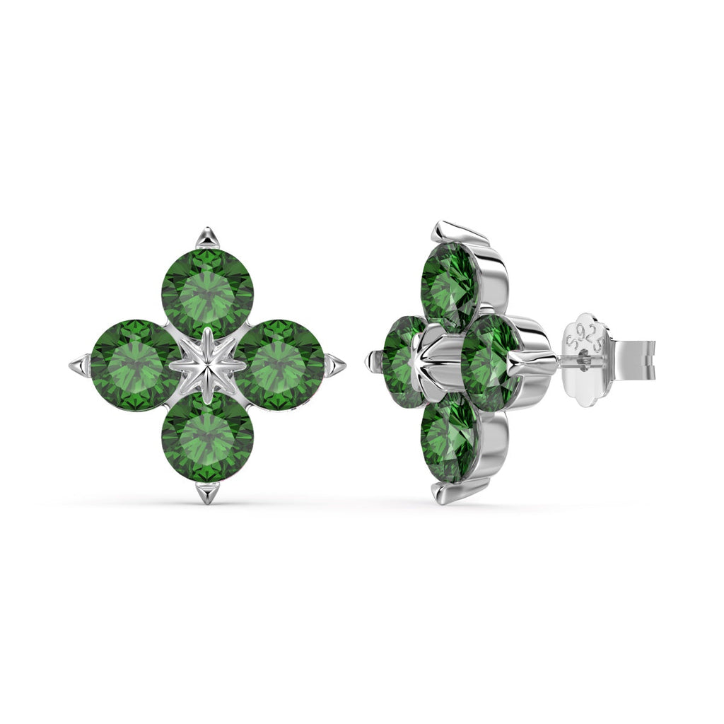 [Goodv]Four-Leaf Clover Eight-Pointed Star Earrings