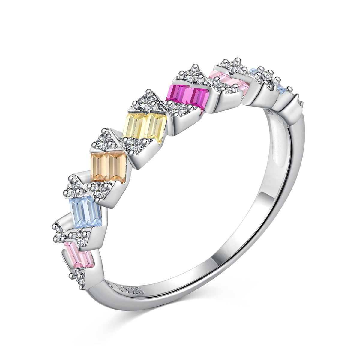 [Goodv]Delicate Vibrant Emerald Cut Daily Ring