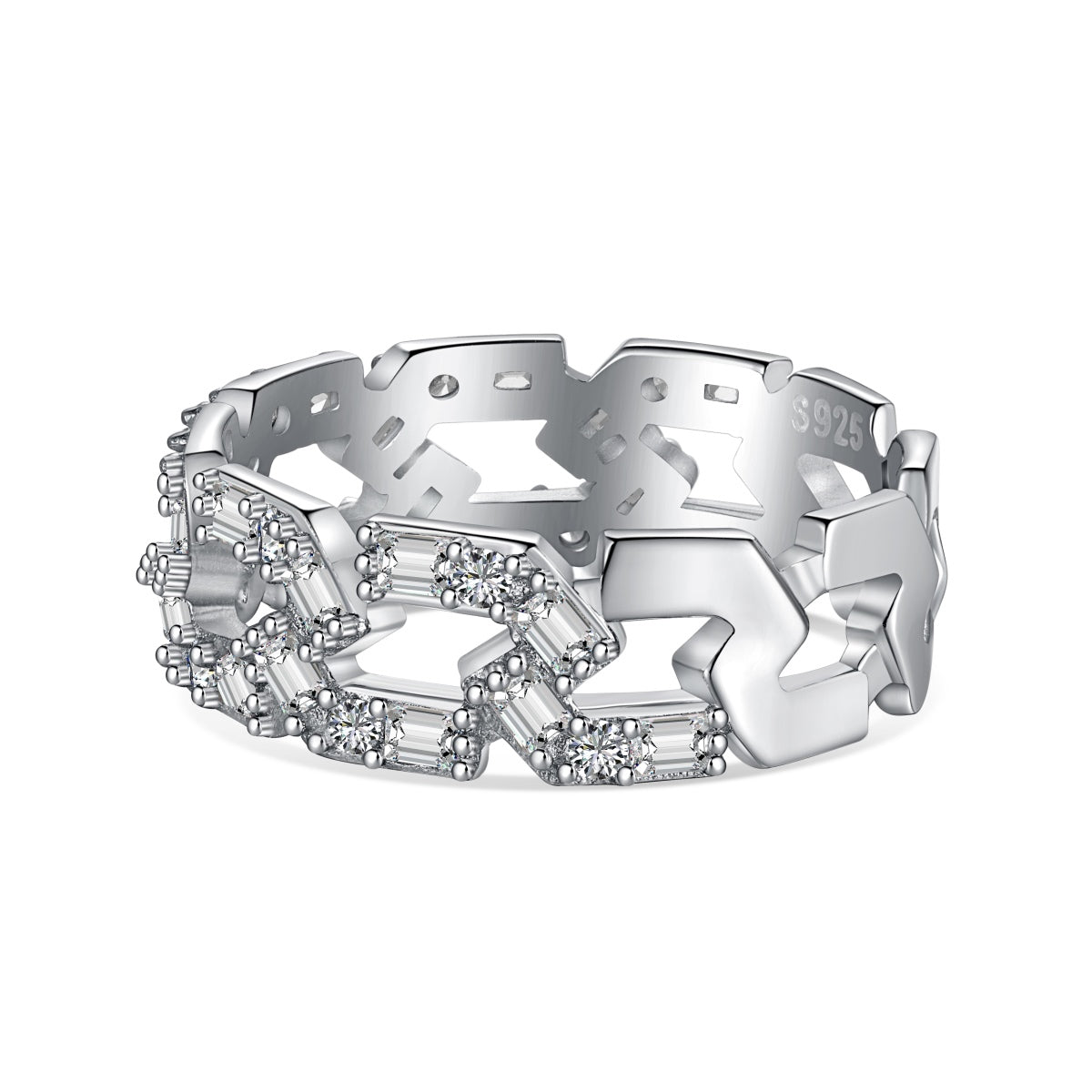 [Goodv]Sparkling Vibrant Emerald Cut Daily Ring