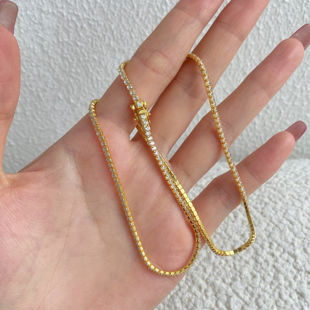[Goodv] Collier de tennis de forme ronde délicate