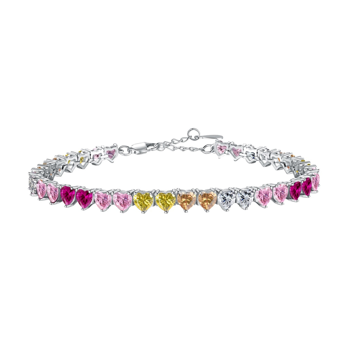 [Goodv] Bracelet d'amoureux luxueux et coloré en forme de cœur romantique