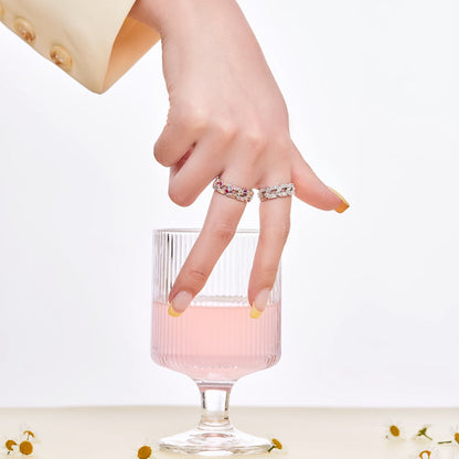 [Goodv]Sparkling Vibrant Emerald Cut Daily Ring