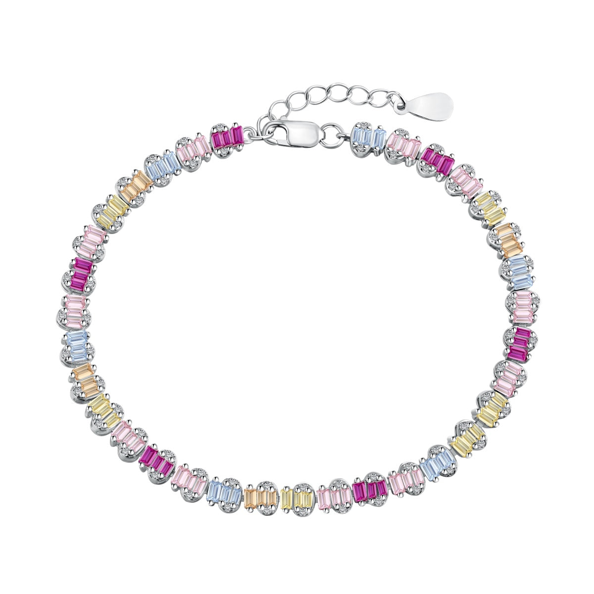 [Goodv] Bracelet de fête délicat et coloré en émeraude taillée