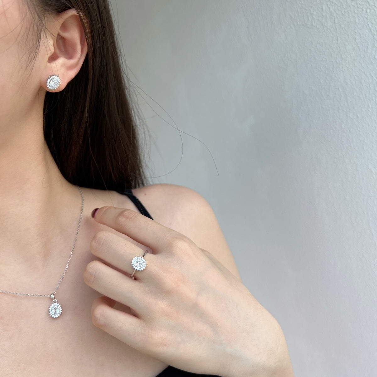 [Goodv]Delicate Radiant Oval Cut Daily Earrings