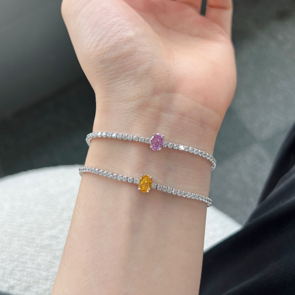 [Goodv]0.75カラットの絶妙なオーバルカットデイリーブレスレット