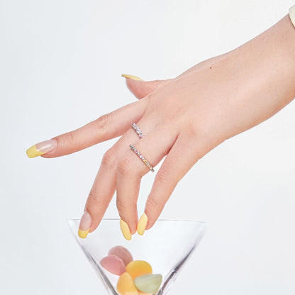 [Goodv]Charming Colorful Round Cut Daily Ring