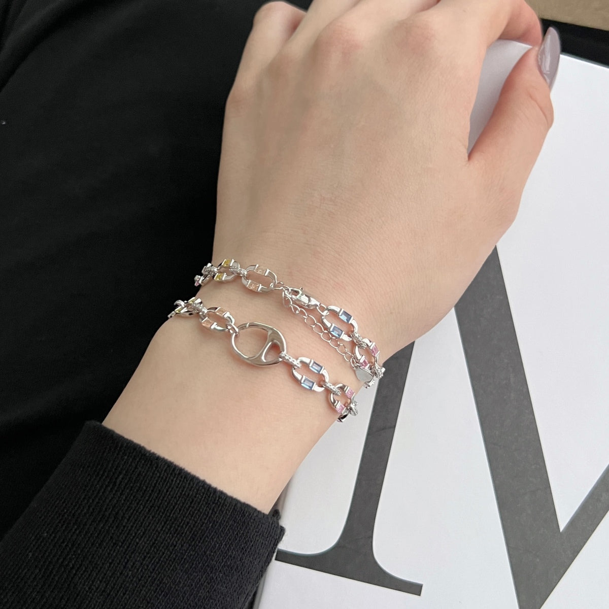 [Goodv]眩しいカラフルなデイリーブレスレット