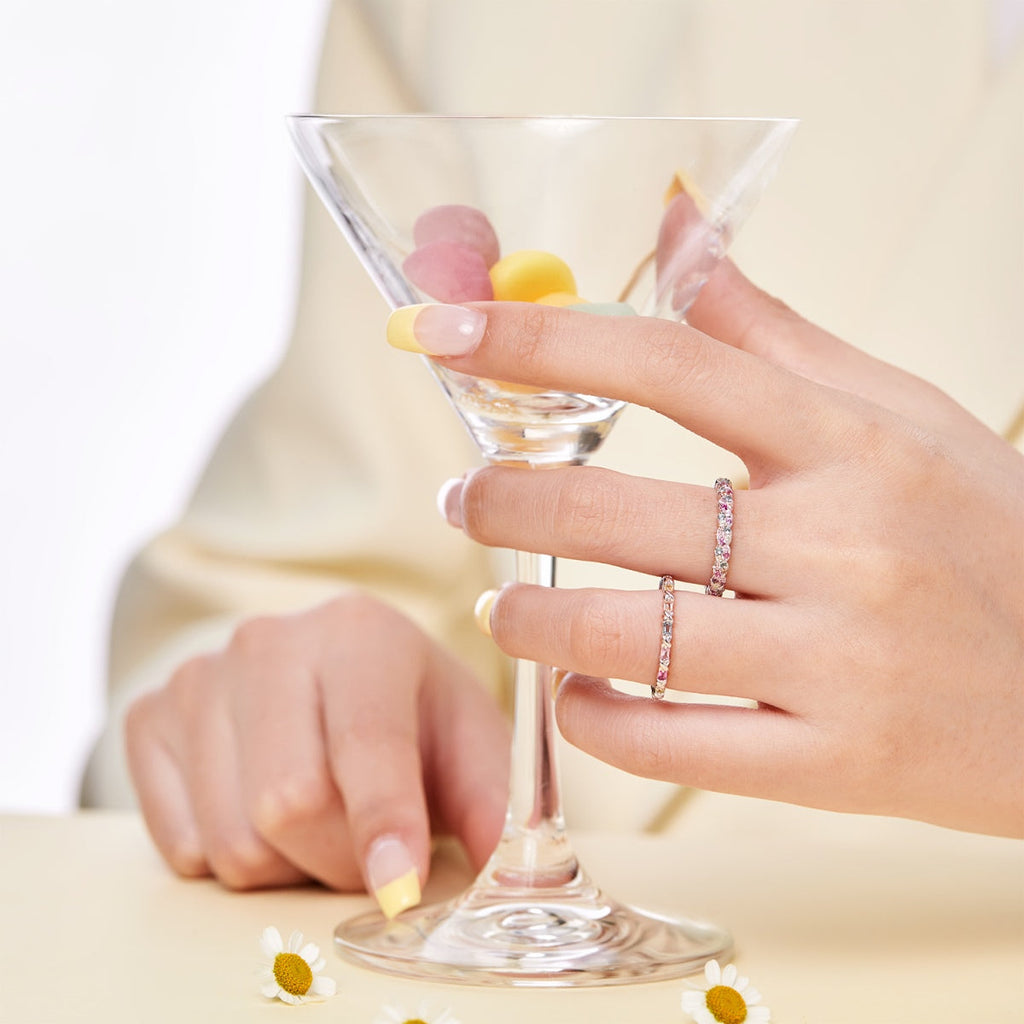 [Goodv] Bague quotidienne délicate et énergique à coupe ronde