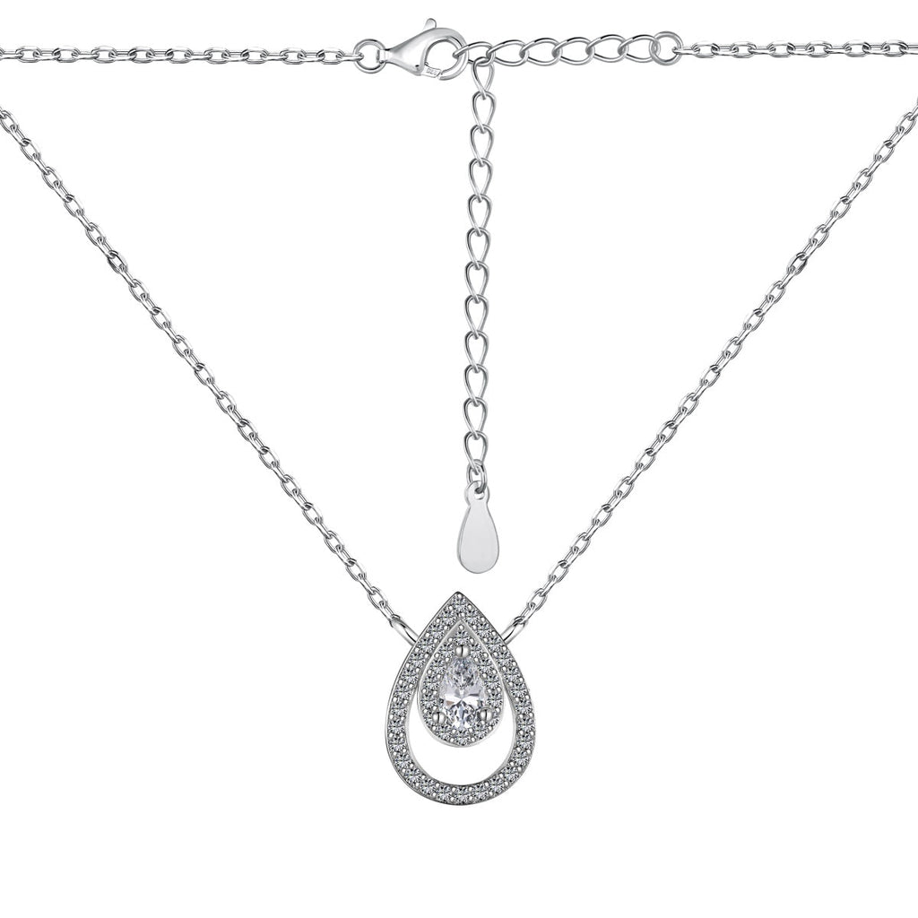 [Goodv]Sparkling Pear Cut Necklace