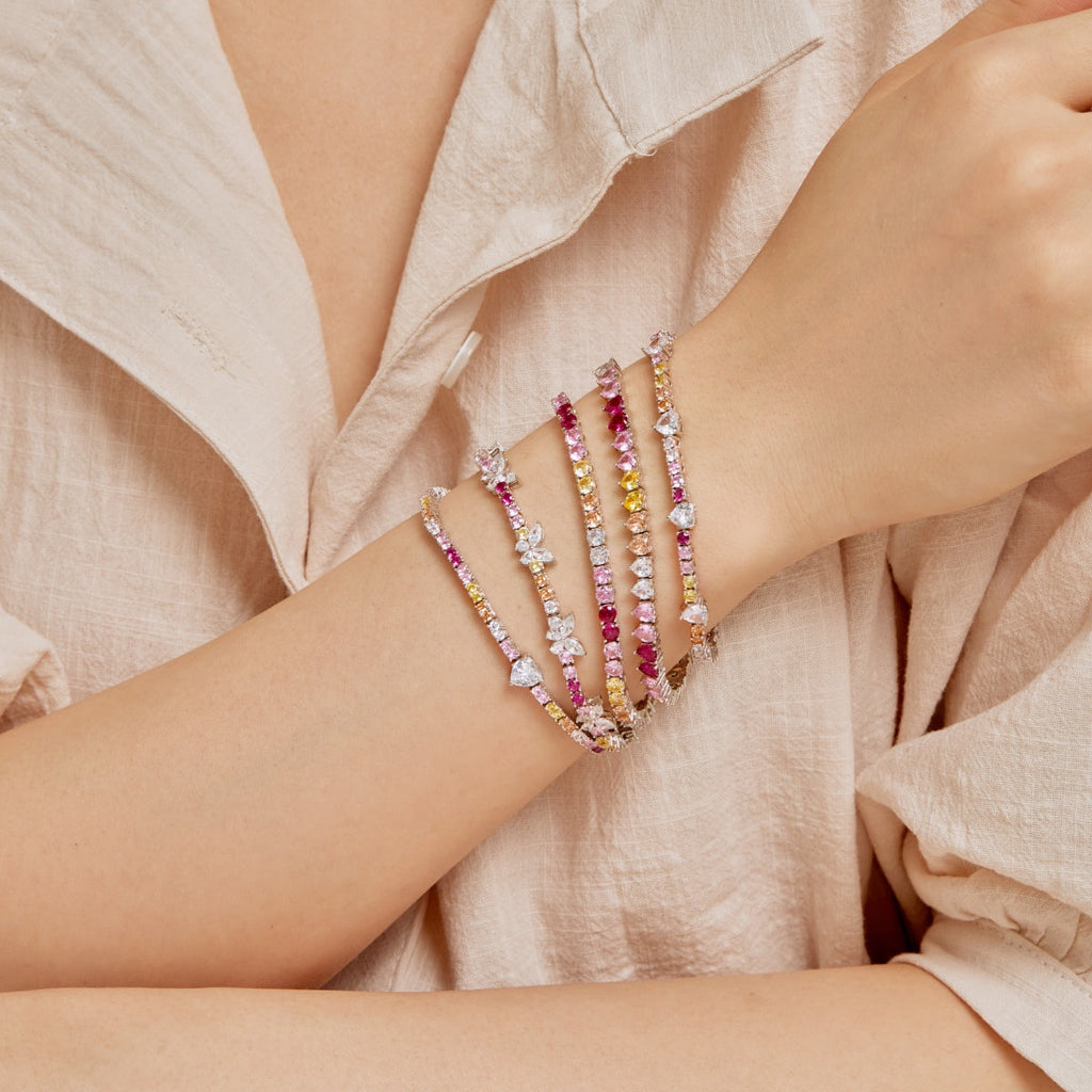 [Goodv] Bracelet d'amoureux rond en forme de cœur romantique