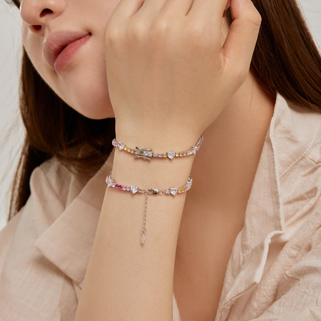[Goodv] Bracelet d'amoureux rond en forme de cœur romantique