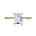 [Goodv] Bague de fête scintillante et ornée de 2,0 carats à coupe radiante