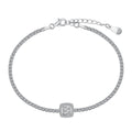 [Goodv] Bracelet de banquet luxueux et éblouissant de forme carrée