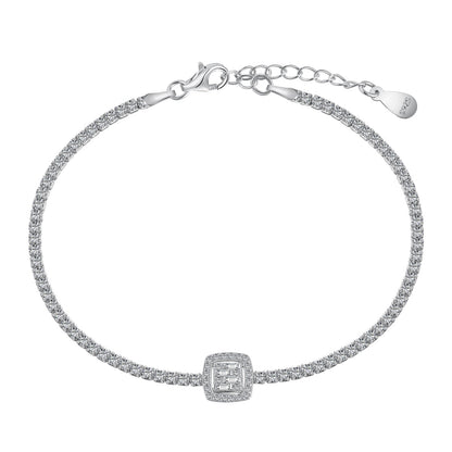 [Goodv] Bracelet de banquet luxueux et éblouissant de forme carrée